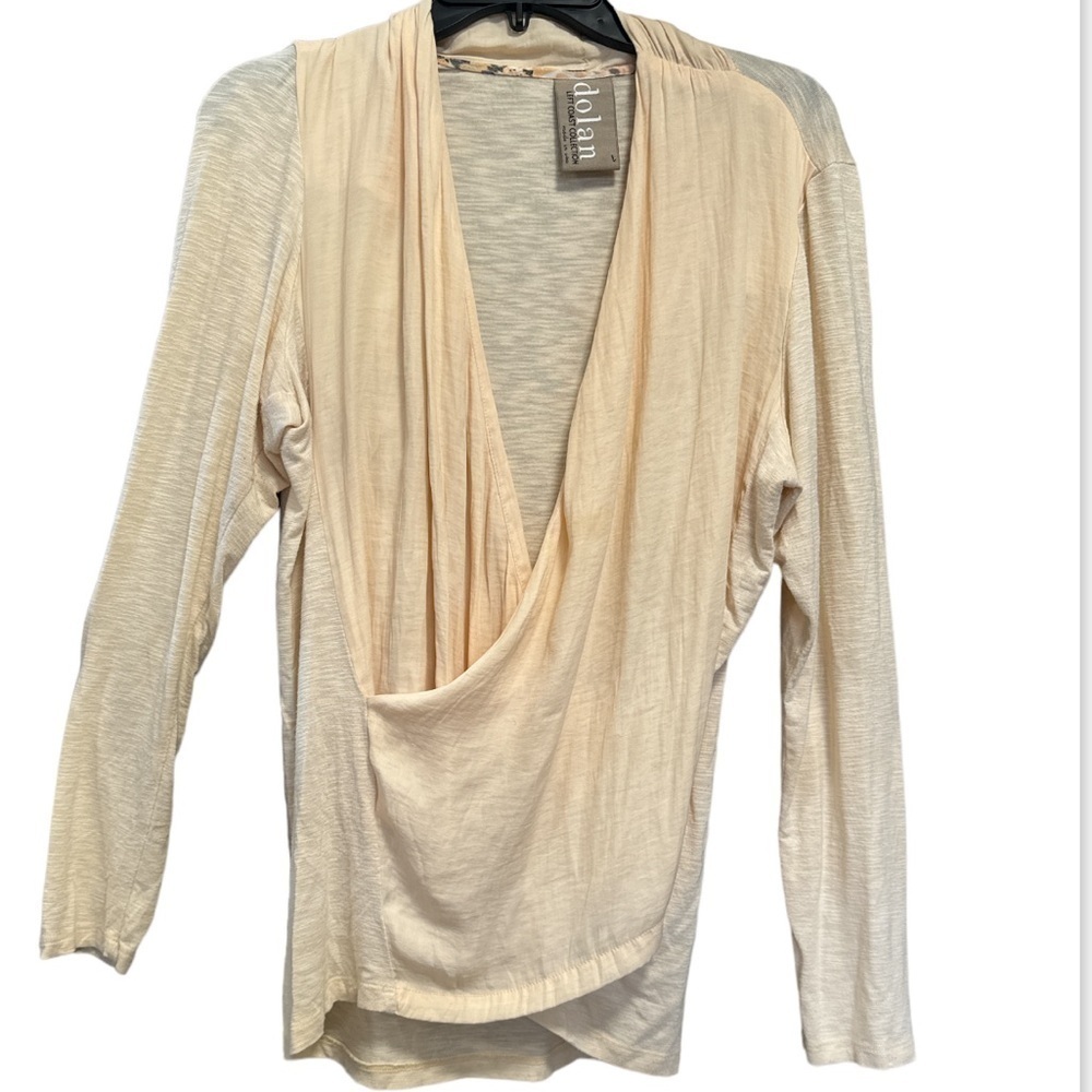 Anthropologie Dolan Left Coast Collection Crossroads Faux Wrap Blouse sz L